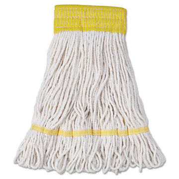 Boardwalk® Super Loop Wet Mop Head, Cotton-synthetic Fiber, 5" Headband, Small Size, White, 12-carton freeshipping - TVN Wholesale